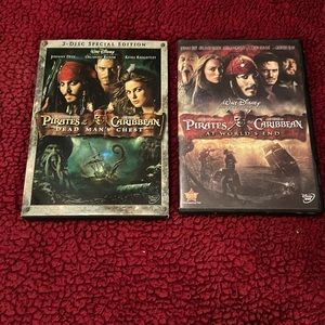 Pirates of the Caribbean DVD set of 2